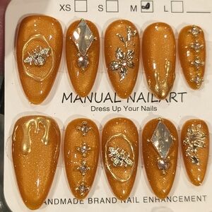 Gold Glitter Nail Art Set